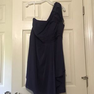 David’s Bridal Dark Purple Bridesmaid Dress
